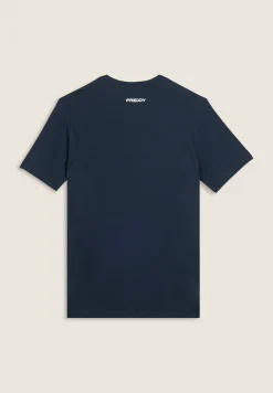 Freddy T-shirt regular con spalle raglan e doppia stampa lucida-Uomo T-shirts E Polo