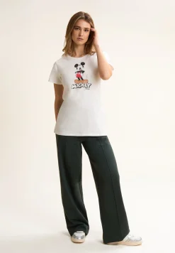 Freddy T-shirt regular fit con stampa Mickey Mouse-Donna T-shirts