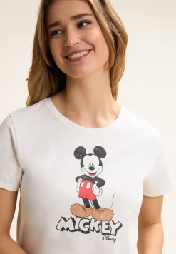 Freddy T-shirt regular fit con stampa Mickey Mouse-Donna T-shirts