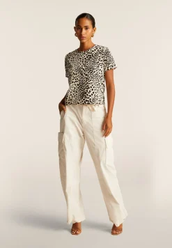 Freddy T-shirt regular fit in jersey animalier-Donna T-shirts