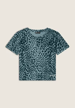 Freddy T-shirt regular fit in jersey animalier-Donna T-shirts