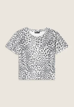 Freddy T-shirt regular fit in jersey animalier-Donna T-shirts