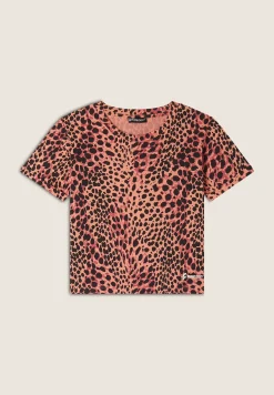 Freddy T-shirt regular fit in jersey animalier-Donna T-shirts