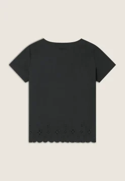 Freddy T-shirt regular in cotone con ricami Sangallo-Donna T-shirts