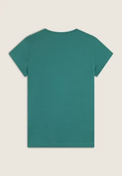 Freddy T-shirt scollo tondo con logo glitter-Donna Padel|Pilates