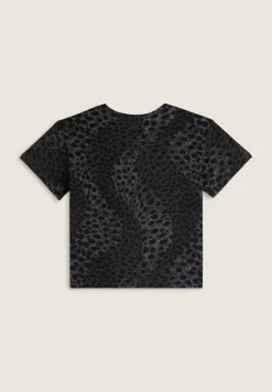 Freddy T-shirt slim fit cropped con stampa animalier-Donna T-shirts