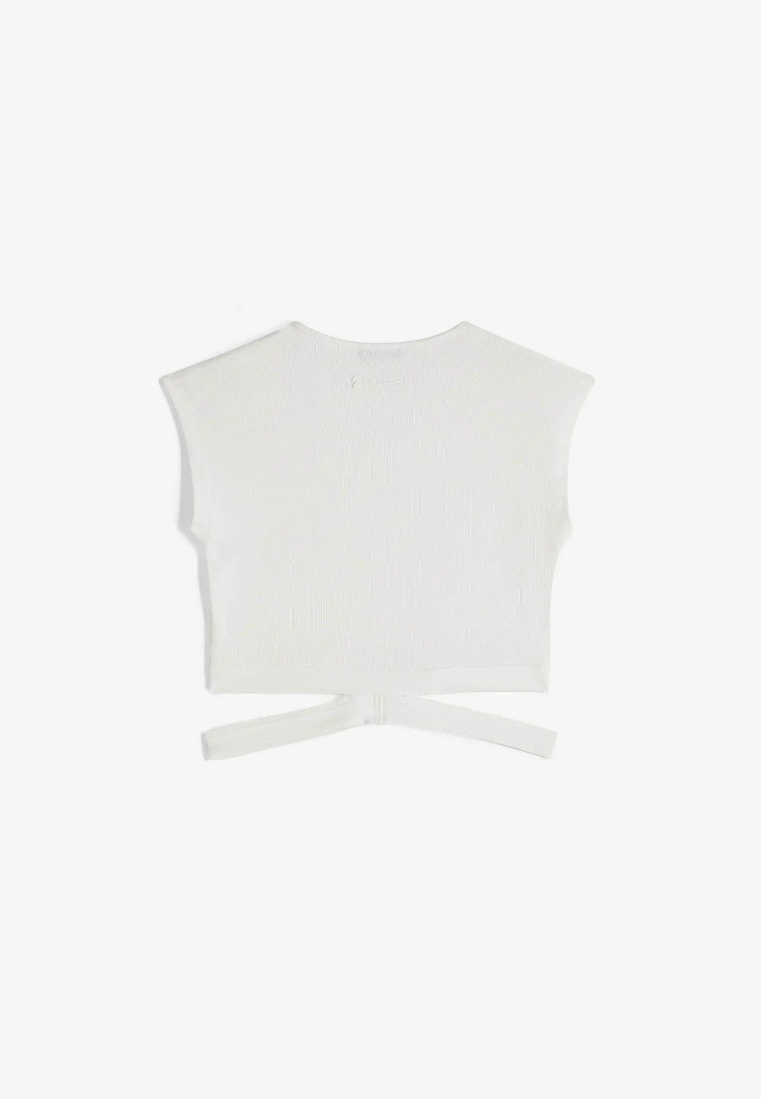 Freddy T-shirt slim fit in costina con gioco di incroci sul fondo-Donna Top E Canotte