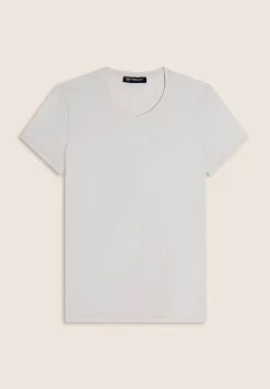 Freddy T-shirt slim fit in cotone elasticizzato con logo-Donna T-shirts