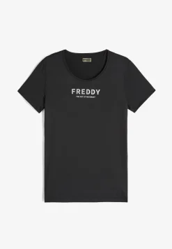 Freddy T-shirt sportiva in tessuto tecnico traspirante-Donna Padel|Pilates