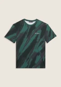 Freddy T-shirt stampata effetto pennellata in cotone-Uomo T-shirts E Polo