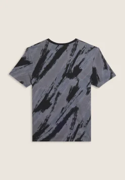 Freddy T-shirt stampata effetto pennellata in cotone-Uomo T-shirts E Polo