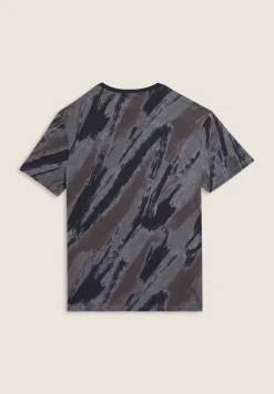 Freddy T-shirt stampata effetto pennellata in cotone-Uomo T-shirts E Polo