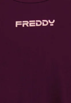 Freddy T-shirt tecnica con spacchi laterali e fit regolare-Donna Pilates|Fitness