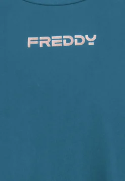 Freddy T-shirt tecnica con spacchi laterali e fit regolare-Donna Pilates|Fitness