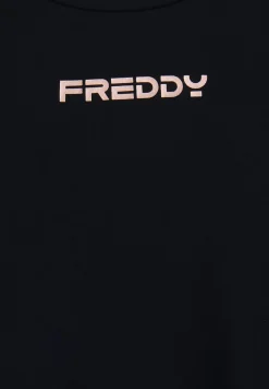 Freddy T-shirt tecnica con spacchi laterali e fit regolare-Donna Pilates|Fitness