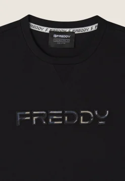 Freddy T-shirt Uomo Regular Fit con Grande Logo-Uomo T-shirts E Polo