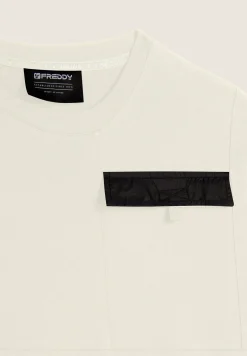 Freddy T-shirt Uomo Regular Fit con Taschino-Uomo T-shirts E Polo