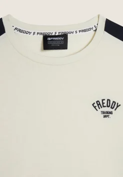 Freddy T-shirt Uomo Regular Fit con Dettagli a Contrasto-Uomo T-shirts E Polo