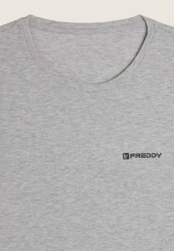 Freddy T-shirt Uomo Regular Fit in Cotone con Logo-Uomo T-shirts E Polo