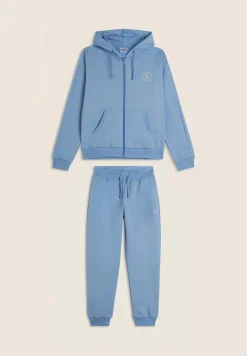 Freddy Tuta Bambina con cappuccio e glitter logo- Tute Sportive
