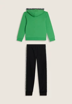 Freddy Tuta Bambina con Cappuccio e bande jacquard- Tute Sportive
