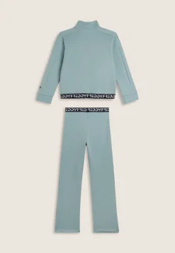 Freddy Tuta Bambina zip e collo alto con bande jacquard- Tute Sportive