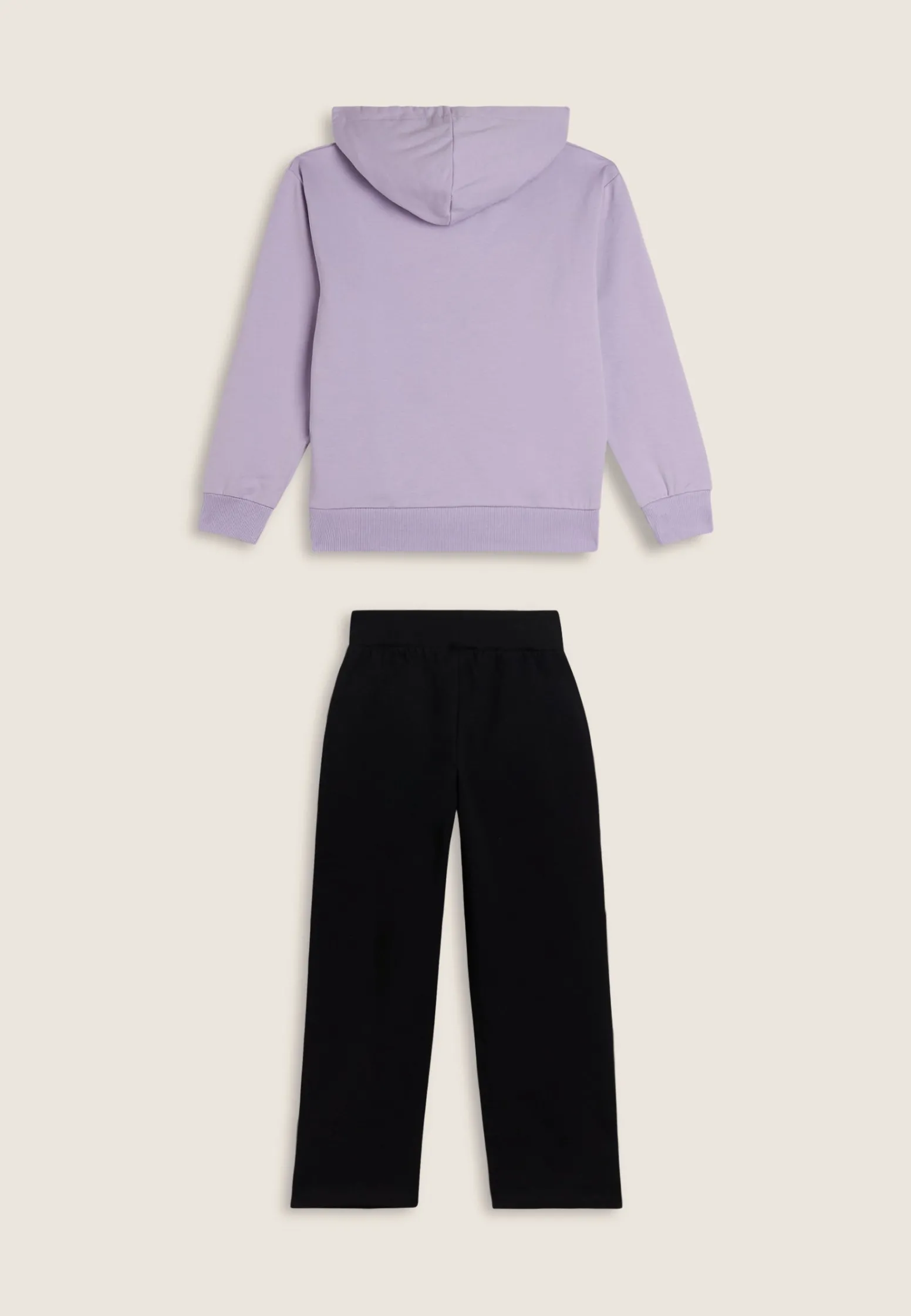 Freddy Tuta bicolore Bambina in french terry con cappuccio- Tute Sportive