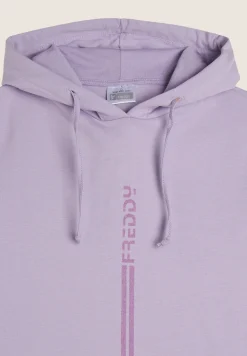 Freddy Tuta bicolore Bambina in french terry con cappuccio- Tute Sportive