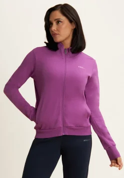 Freddy Tuta con zip e collo alto in tessuto interlock di cotone-Donna Pilates|Ginnastica