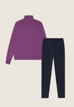 Freddy Tuta con zip e collo alto in tessuto interlock di cotone-Donna Pilates|Ginnastica