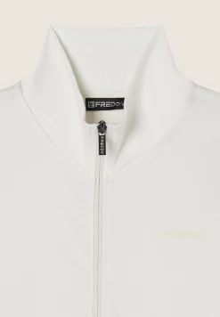 Freddy Tuta con zip e collo alto in tessuto interlock di cotone-Donna Pilates|Ginnastica