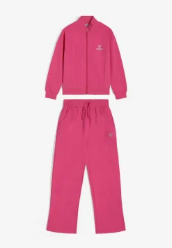 Freddy Tuta da bambina con collo alto e pantaloni fondo dritto- Tute Sportive
