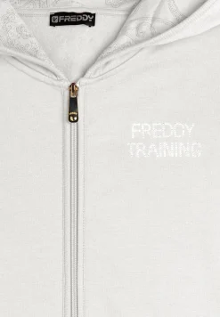 Freddy Tuta donna con zip, cappuccio e dettagli paisley-Donna Ginnastica|Tute