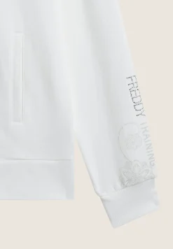 Freddy Tuta donna con zip, collo alto e inserti paisley-Donna Ginnastica|Tute