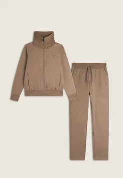 Freddy Tuta donna in felpa con zip e ampio collo in costina-Donna Ginnastica|Tute