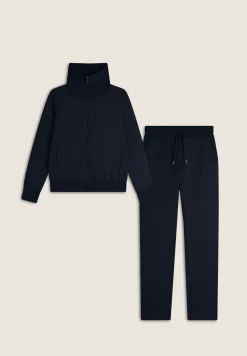 Freddy Tuta donna in felpa con zip e ampio collo in costina-Donna Ginnastica|Tute