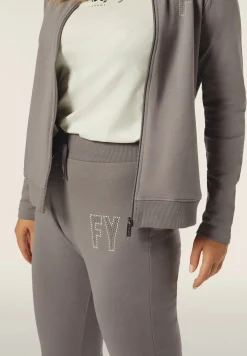 Freddy Tuta donna in felpa con zip e collo alto dettagli in perline-Donna Ginnastica|Tute