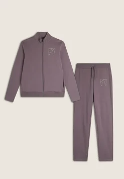 Freddy Tuta donna in felpa con zip e collo alto dettagli in perline-Donna Ginnastica|Tute
