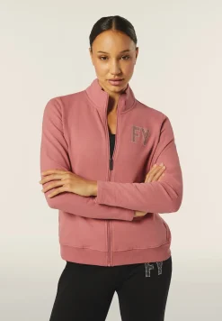 Freddy Tuta donna in felpa con zip e collo alto dettagli in perline-Donna Ginnastica|Tute