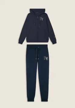 Freddy Tuta donna in French Terry Modal con zip e cappuccio-Donna Tute