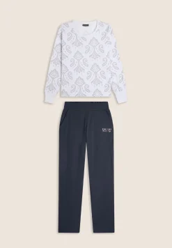 Freddy Tuta donna in jersey con felpa girocollo stampa floreale-Donna Tute