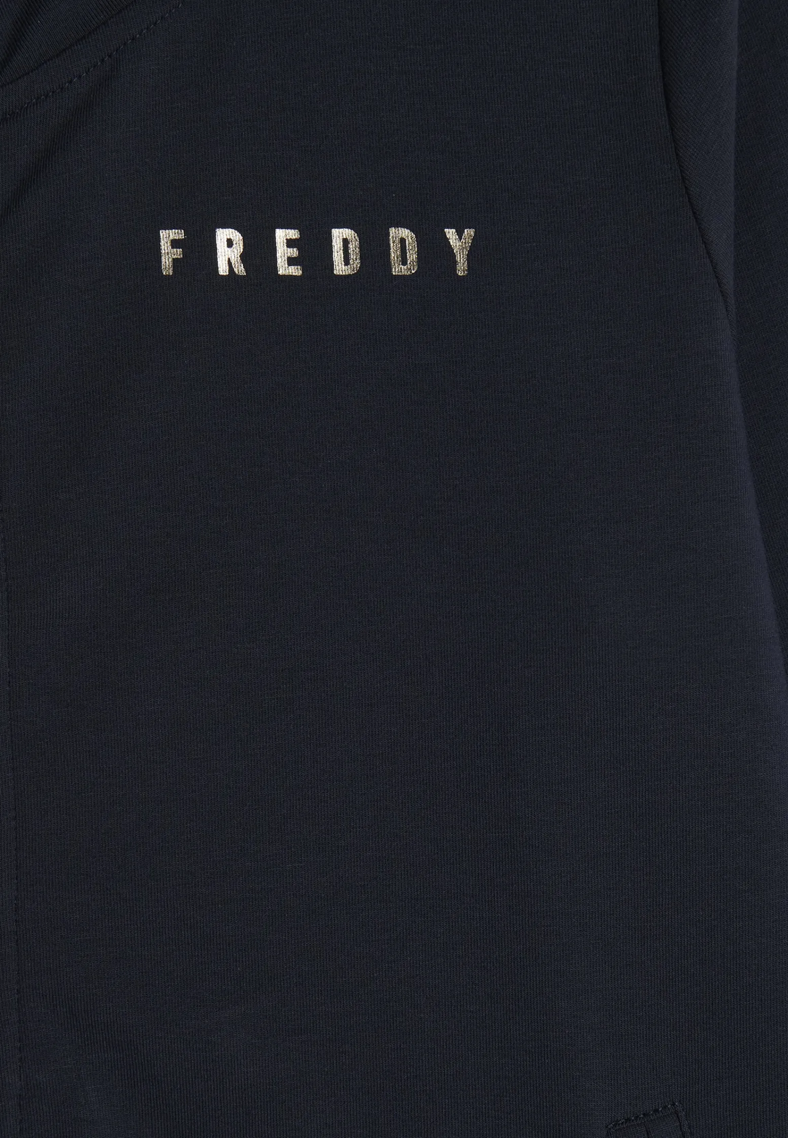 Freddy Tuta donna in jersey con collo alto e dettagli dorati-Donna Tute