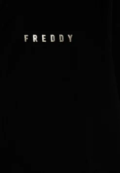 Freddy Tuta donna in jersey con collo alto e dettagli dorati-Donna Tute
