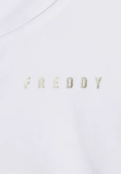 Freddy Tuta donna in jersey con collo alto e dettagli dorati-Donna Tute