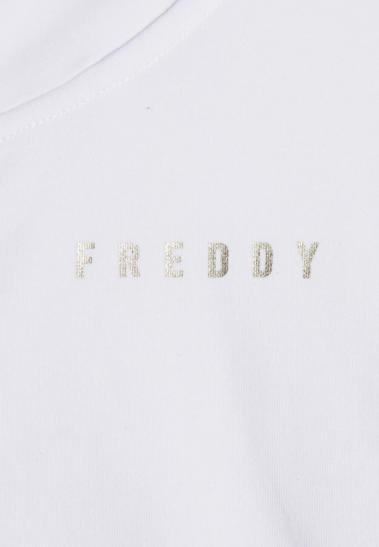 Freddy Tuta donna in jersey con collo alto e dettagli dorati-Donna Tute