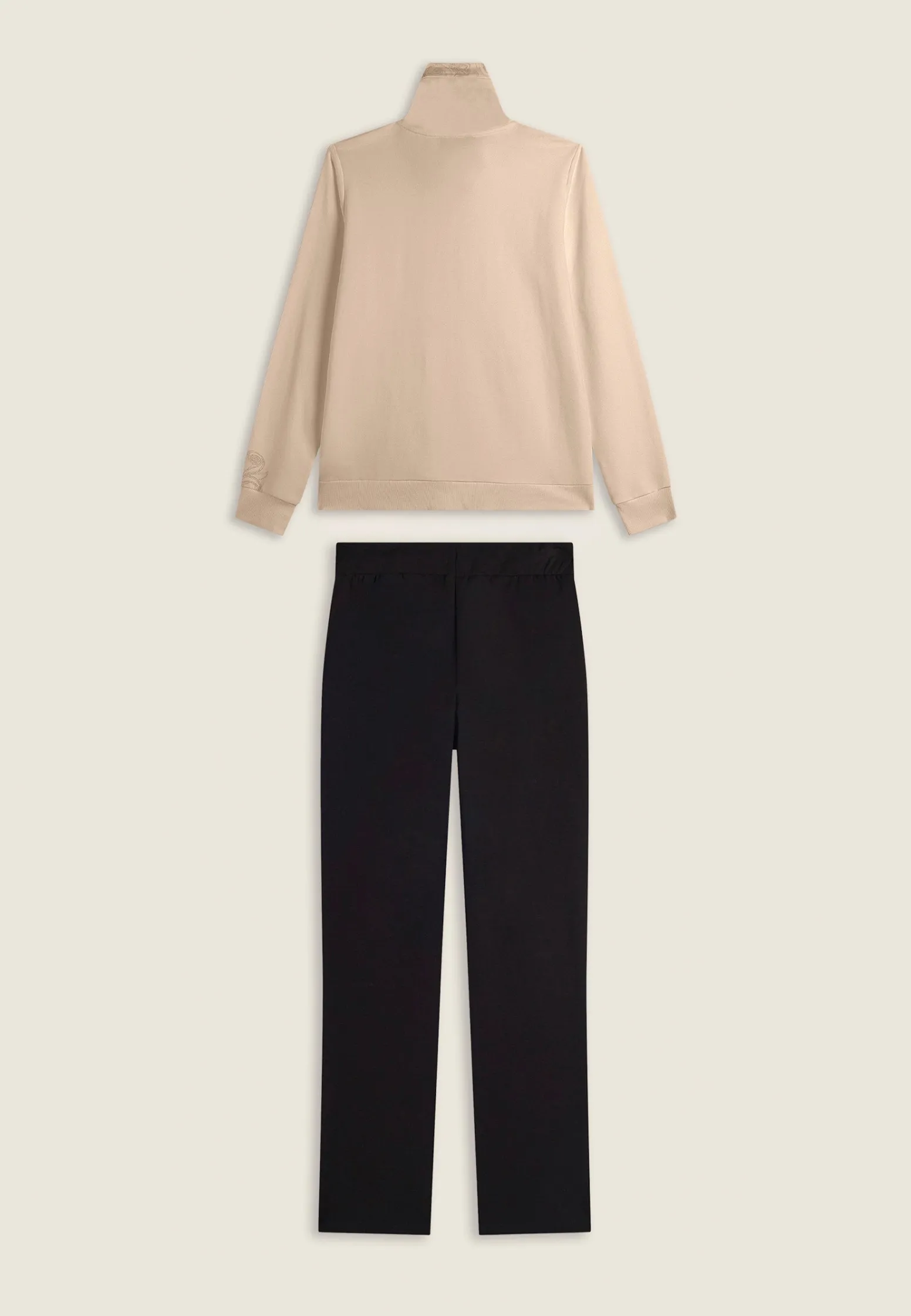 Freddy Tuta donna zip e collo alto in felpa con pantalone dritto-Donna Ginnastica|Tute