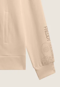 Freddy Tuta donna zip e collo alto in felpa con pantalone dritto-Donna Ginnastica|Tute