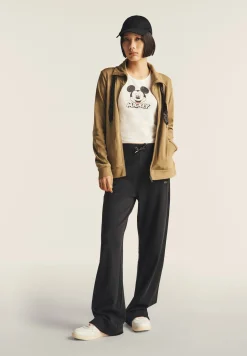 Freddy Tuta interlock comfort fit con zip e collo alto ampio-Donna Pilates|Ginnastica