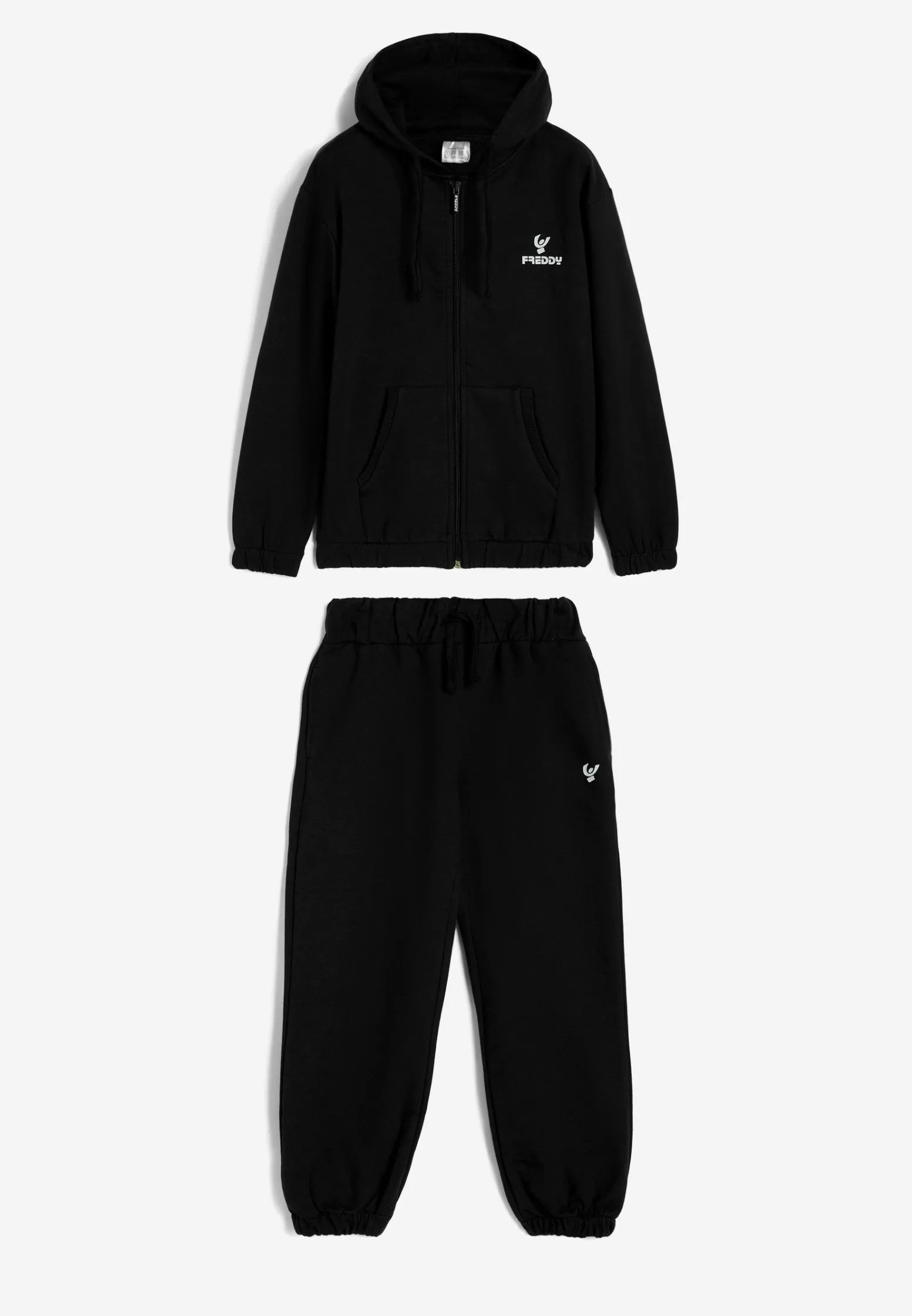 Freddy Tuta monocolore full-zip con cappuccio e bordi elastici- Tute Sportive